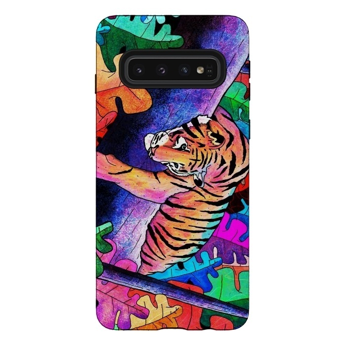 Galaxy S10 StrongFit The lazy tiger by Steve Wade (Swade)