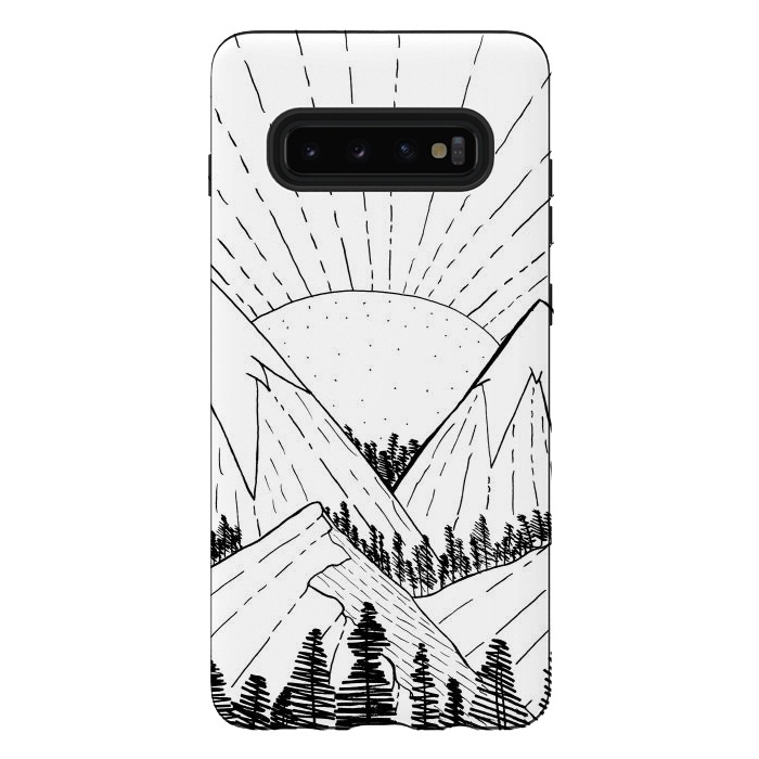 Galaxy S10 plus StrongFit Big sun Mounts (white and black ) by Steve Wade (Swade)