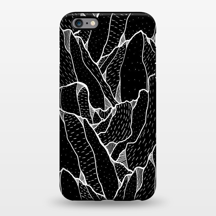 iPhone 6/6s plus StrongFit Black and white pattern hills by Steve Wade (Swade)