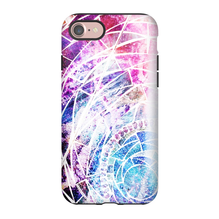 iPhone 7 StrongFit Star dust marble mosaic by Oana 