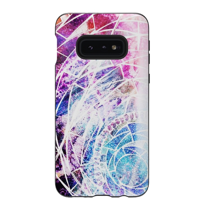 Galaxy S10e StrongFit Star dust marble mosaic by Oana 