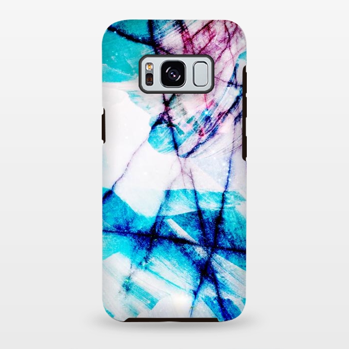 Galaxy S8 plus StrongFit Blue marble with star dust texture by Oana 