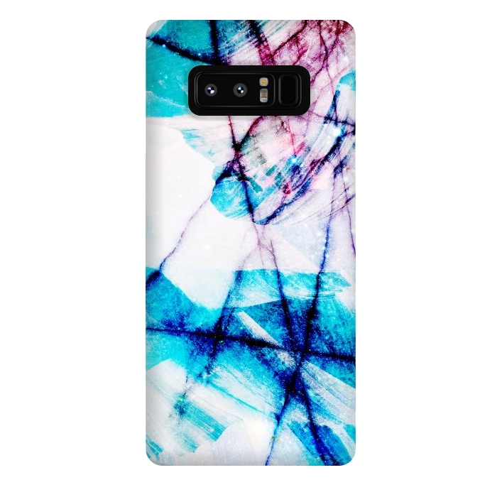 Galaxy Note 8 StrongFit Blue marble with star dust texture by Oana 