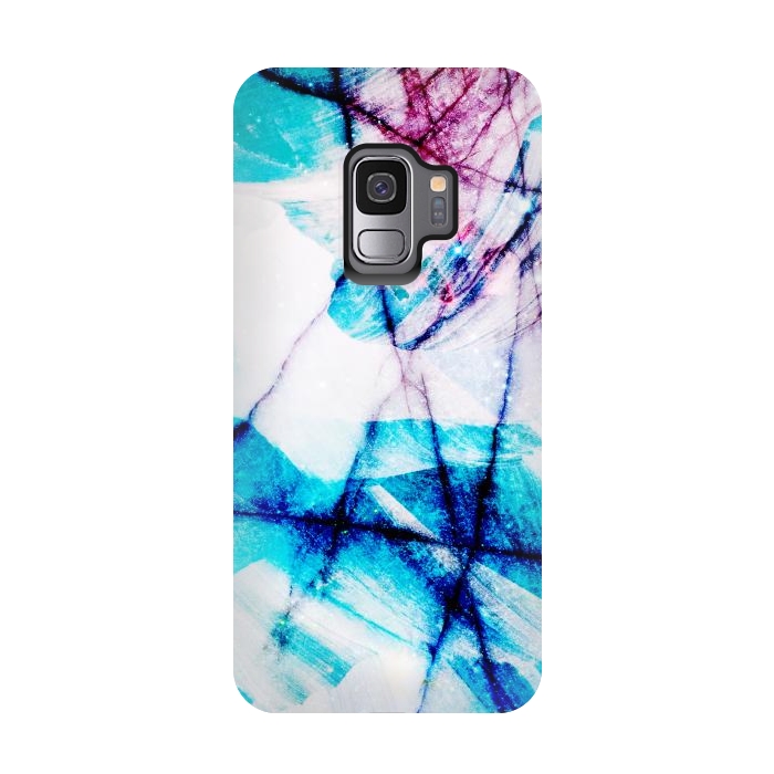 Galaxy S9 StrongFit Blue marble with star dust texture by Oana 