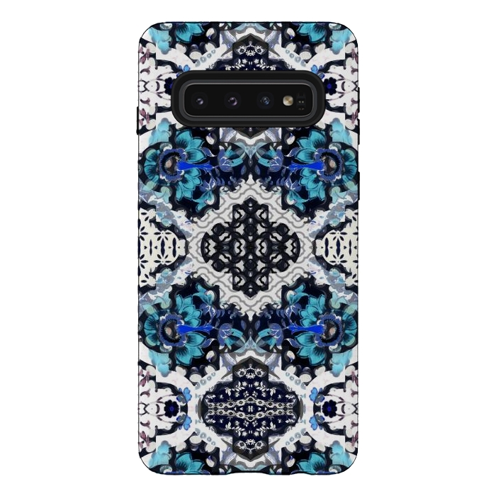 Galaxy S10 StrongFit Oriental floral pattern by Oana 