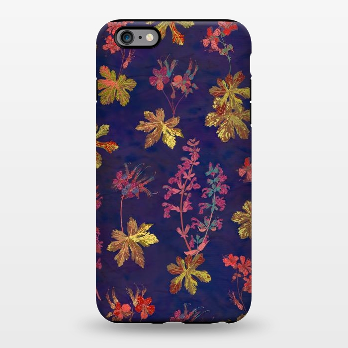 iPhone 6/6s plus StrongFit Blue Geraniums by Lotti Brown