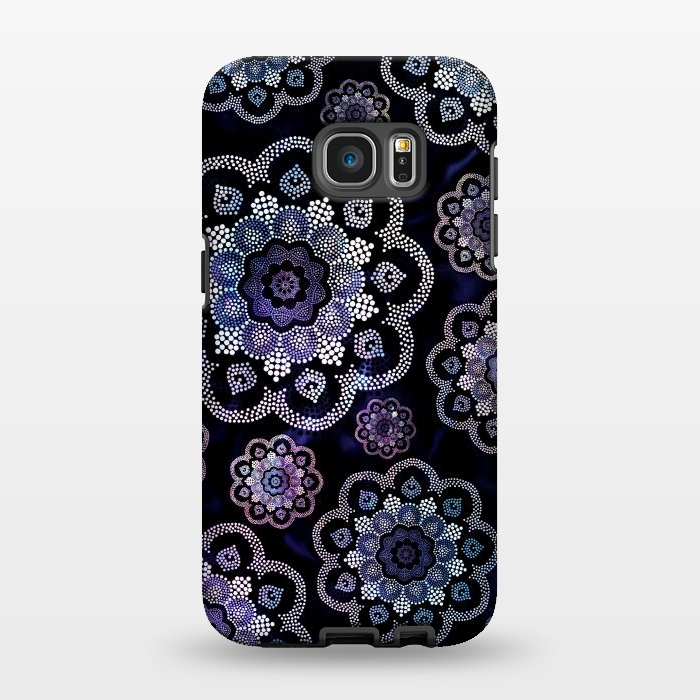 Galaxy S7 EDGE StrongFit Flower pattern mandala by Jms