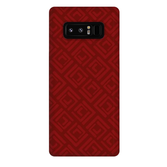 Galaxy Note 8 StrongFit Red Square Roses by Majoih