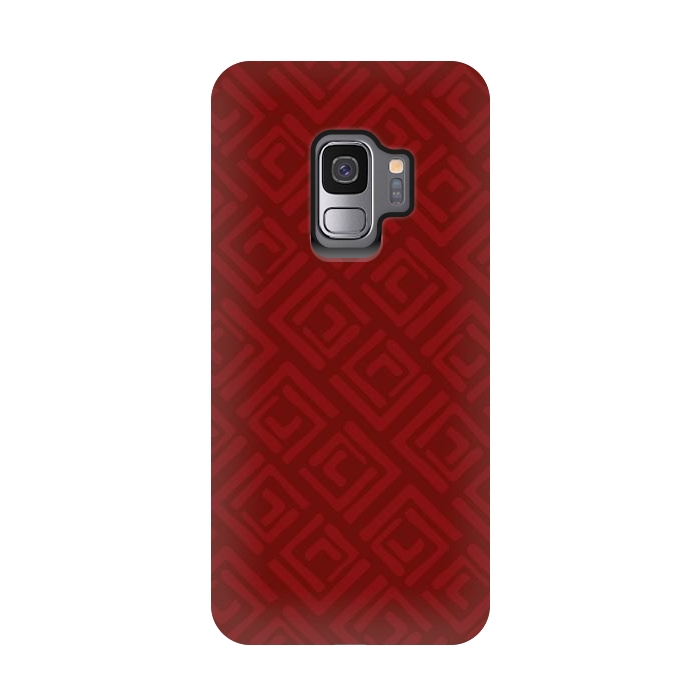 Galaxy S9 StrongFit Red Square Roses by Majoih