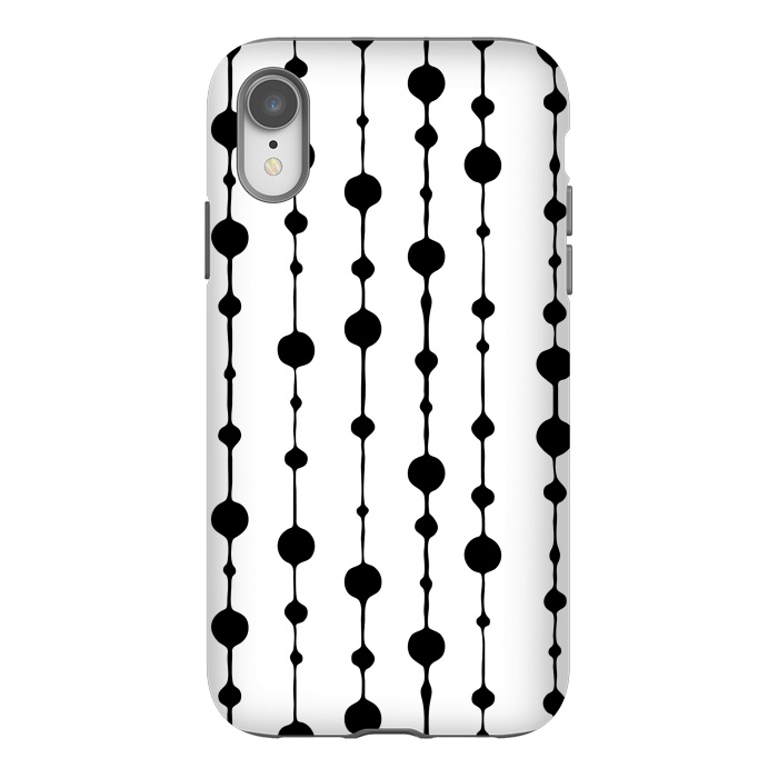 iPhone Xr StrongFit Dots in Lines I by Majoih