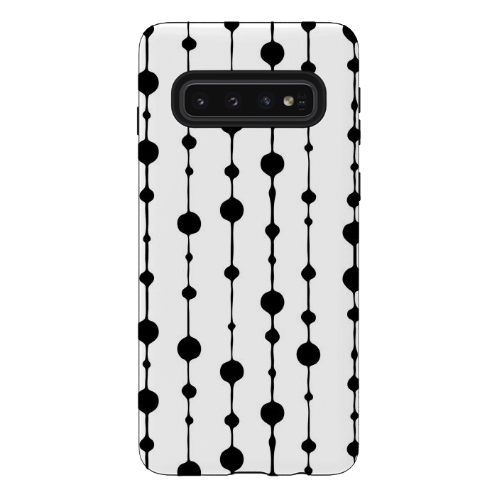Galaxy S10 StrongFit Dots in Lines I by Majoih