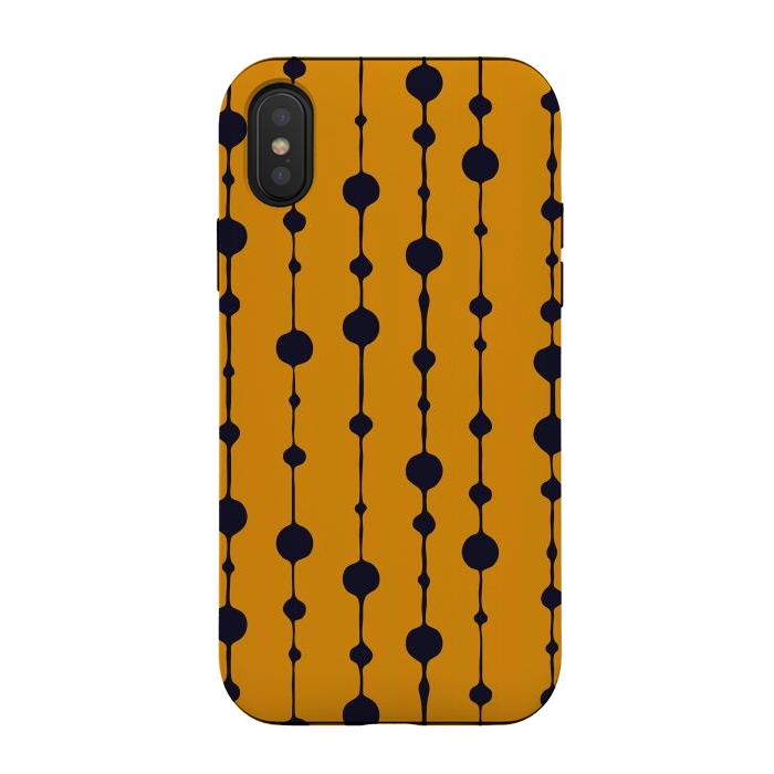 iPhone Xs / X StrongFit Dots in Lines III by Majoih