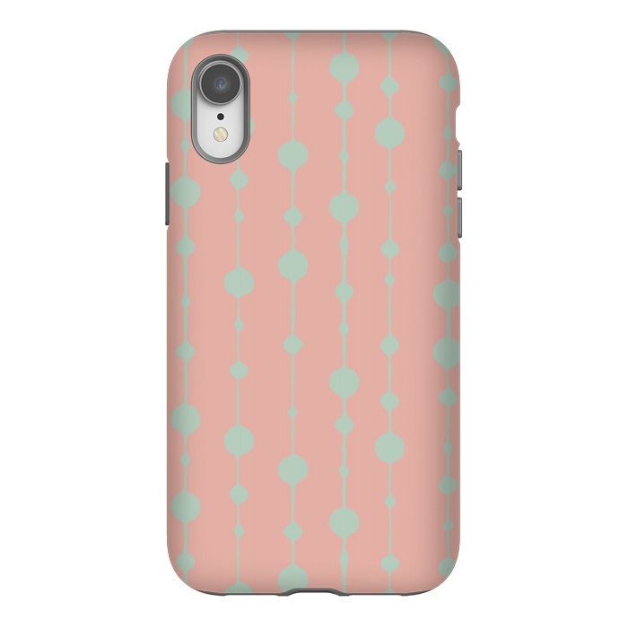 iPhone Xr StrongFit Dots in Lines V by Majoih