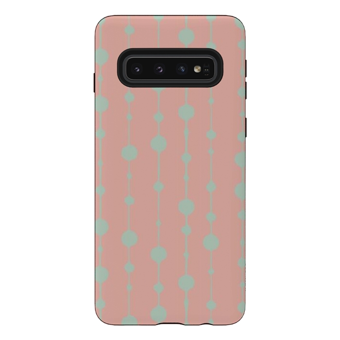 Galaxy S10 StrongFit Dots in Lines V by Majoih