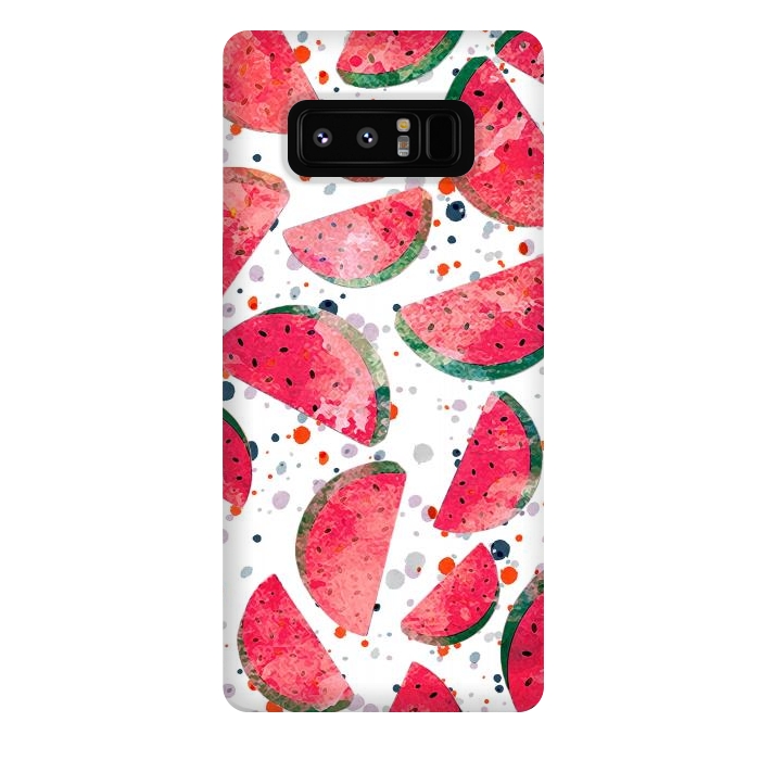 Galaxy Note 8 StrongFit Splattered watermelons by Oana 