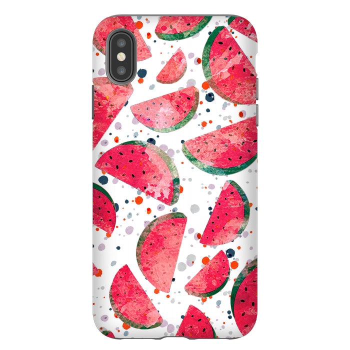 iPhone Xs Max StrongFit Splattered watermelons by Oana 