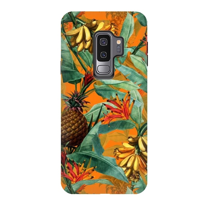 Galaxy S9 plus StrongFit Sunny Banana and Pinapple Jungle Garden by  Utart