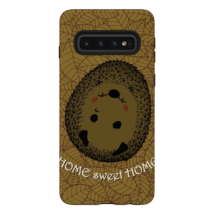 Galaxy S10 StrongFit HOME SWEET HOME by Mangulica