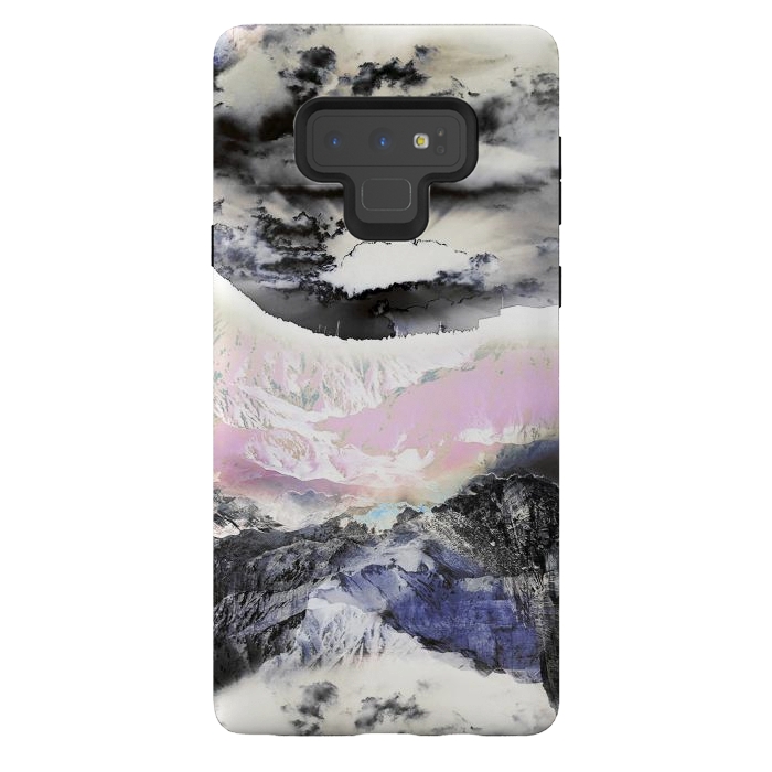 Galaxy Note 9 StrongFit Storm clouds mountain landscape by Oana 