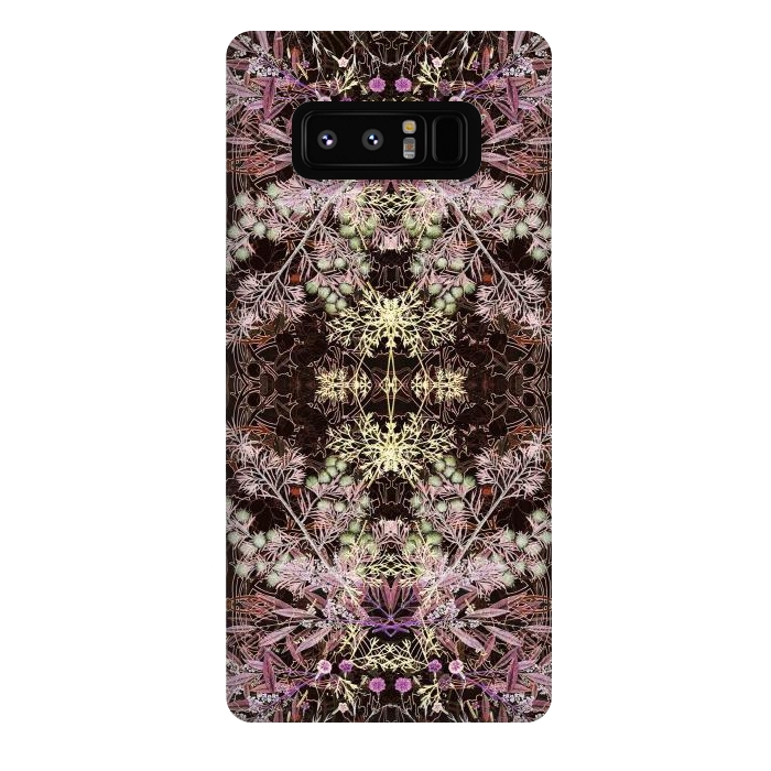 Galaxy Note 8 StrongFit Delicate arts and crafts botanical pattern by Oana 