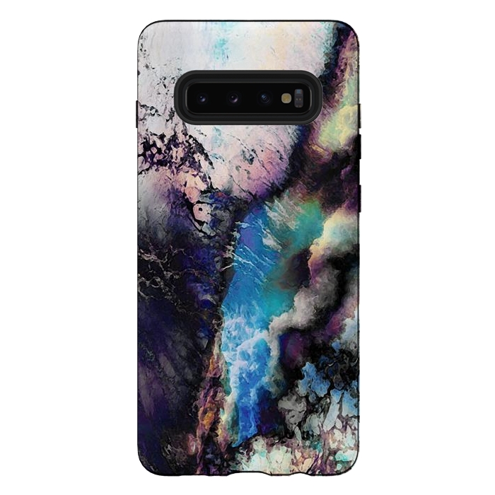 Galaxy S10 plus StrongFit Abstract marble art by Oana 