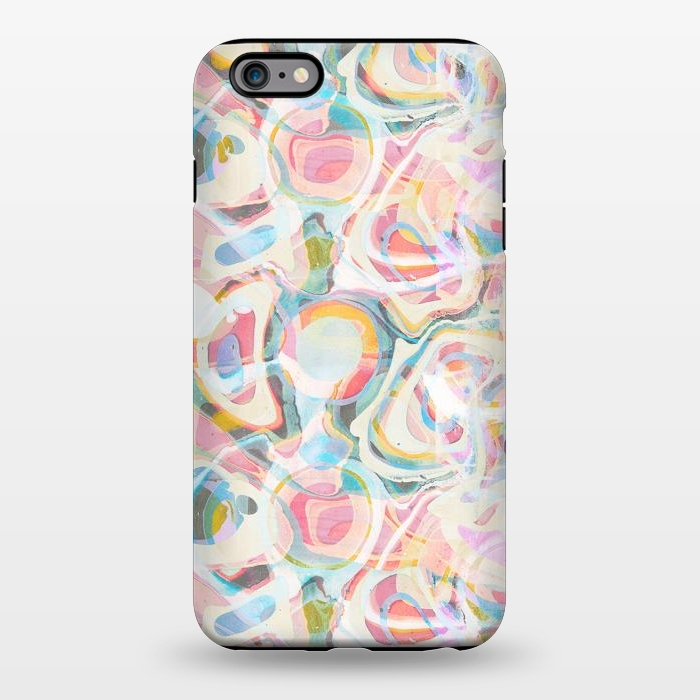 iPhone 6/6s plus StrongFit Pastel abstract marbling painting by Oana 