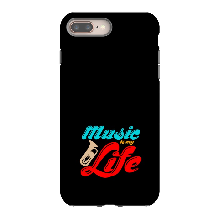 iPhone 7 plus StrongFit music is my life by TMSarts