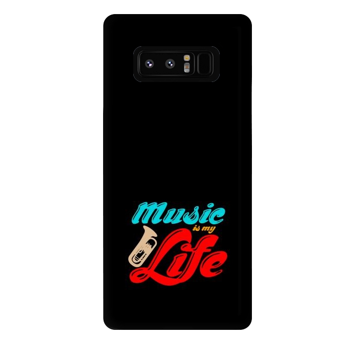 Galaxy Note 8 StrongFit music is my life by TMSarts
