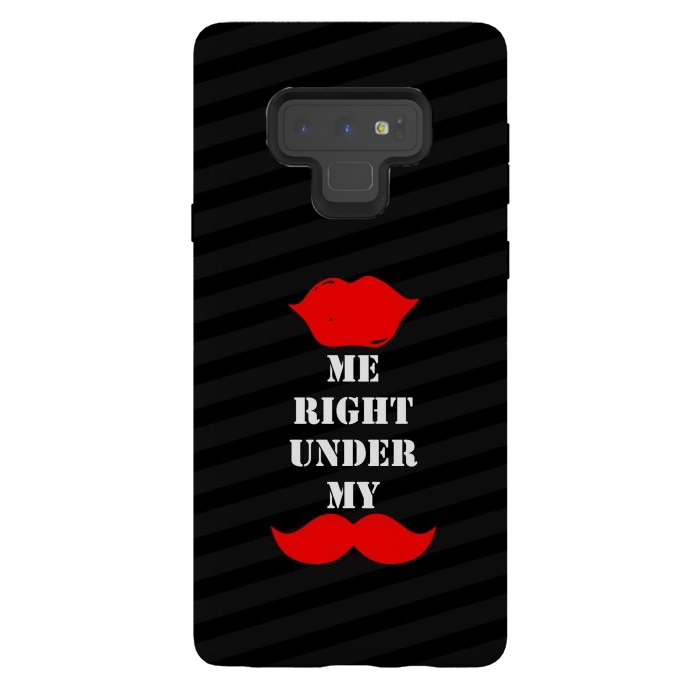 Galaxy Note 9 StrongFit kiss me mustache by TMSarts
