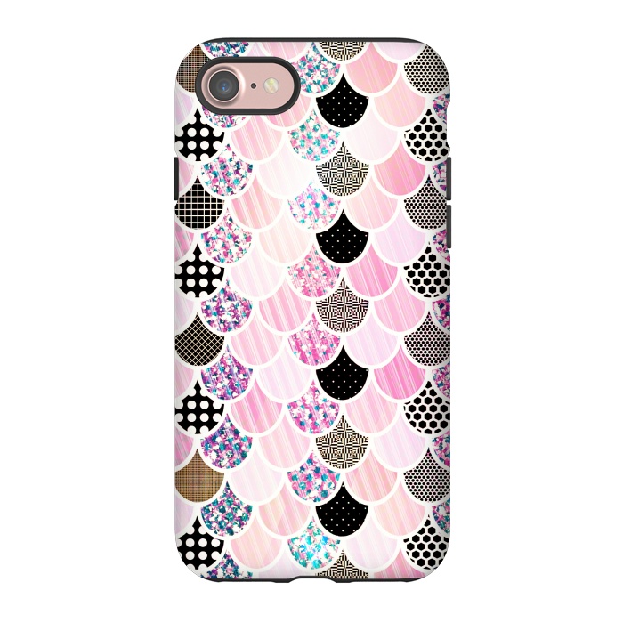 iPhone 7 StrongFit cute pink mermaid by Jms