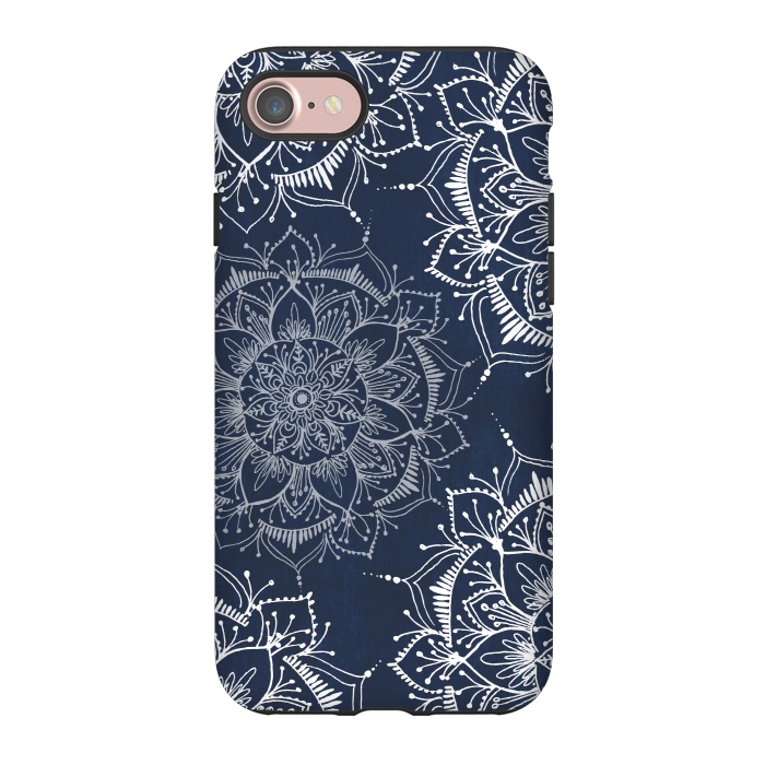 iPhone 7 StrongFit Floral Blue by Rose Halsey