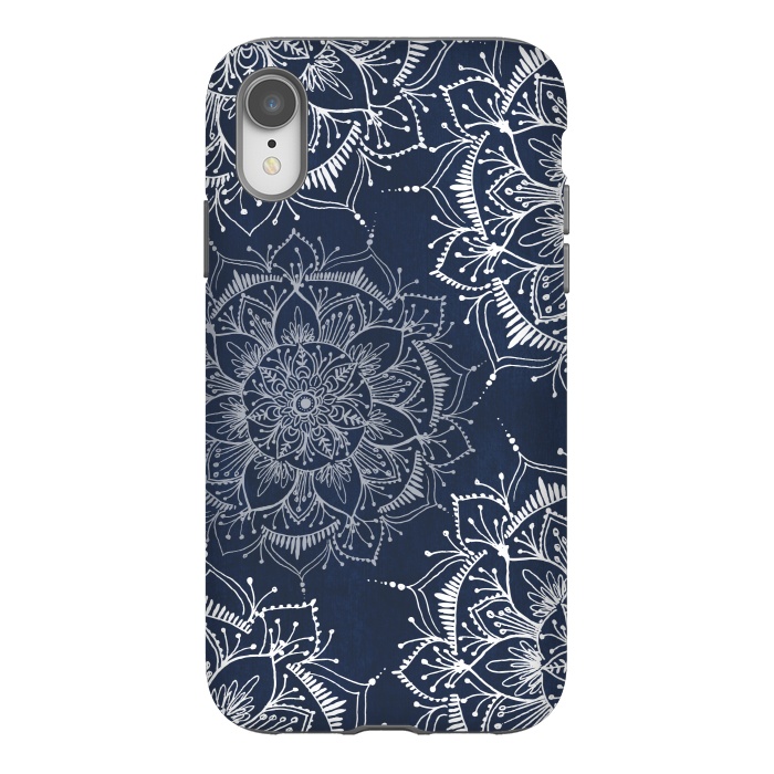 iPhone Xr StrongFit Floral Blue by Rose Halsey
