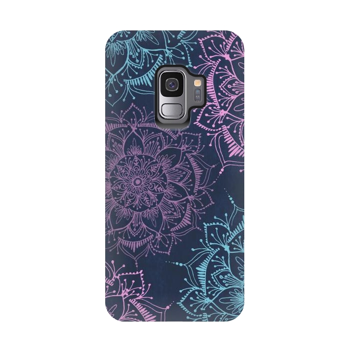Galaxy S9 StrongFit bliss mandala pattern by Rose Halsey