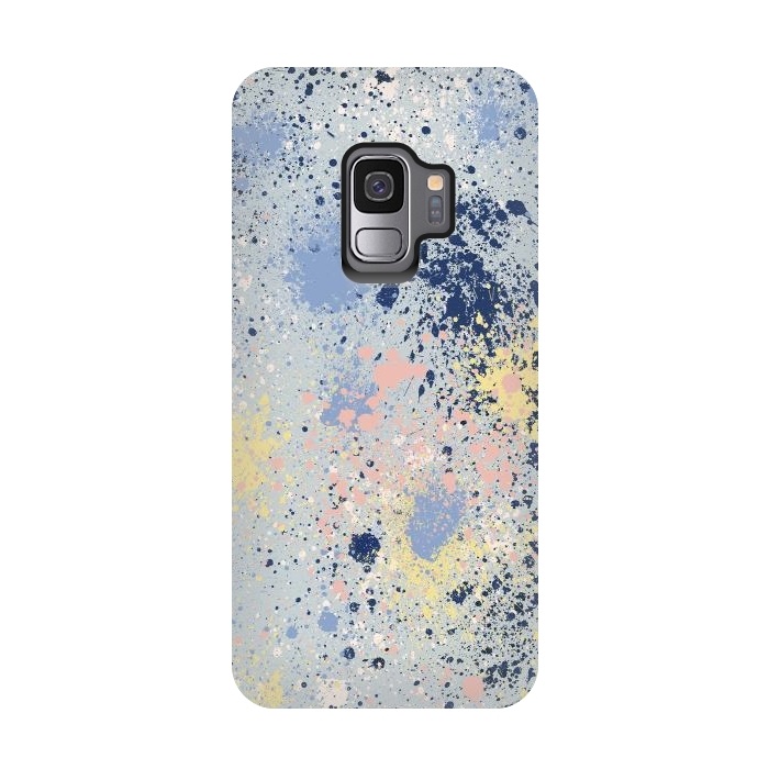 Galaxy S9 StrongFit Ink Dust Blue by Ninola Design