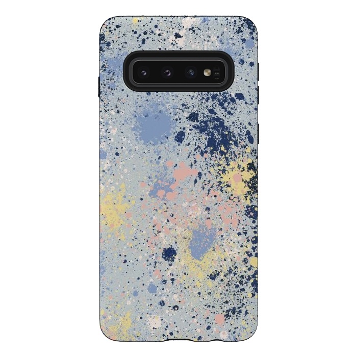 Galaxy S10 StrongFit Ink Dust Blue by Ninola Design