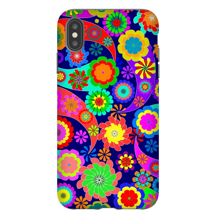 iPhone Xs Max StrongFit Psychodelic Spring by ArtsCase