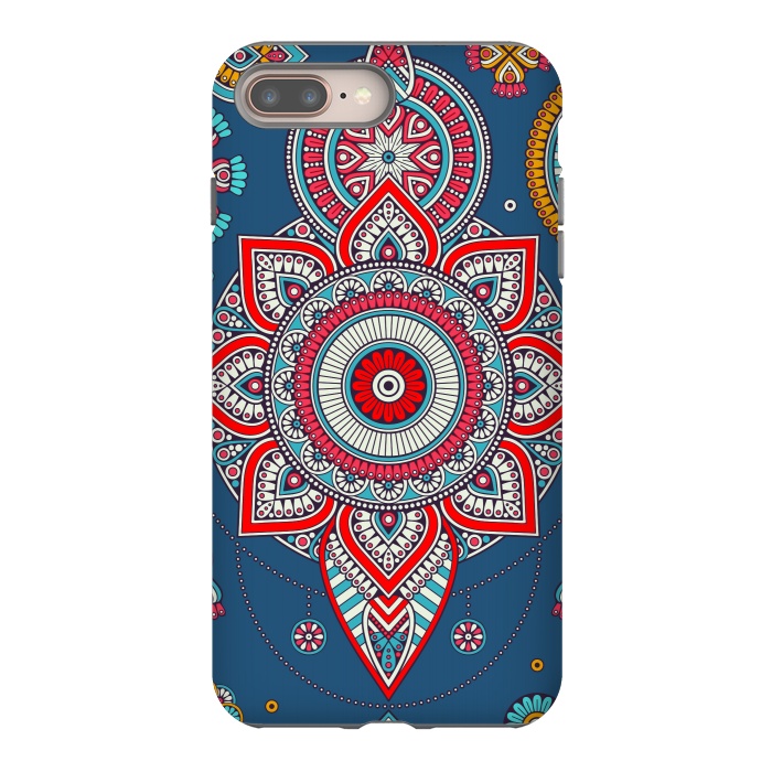 iPhone 7 plus StrongFit Blue Mandala Of The Indians  by ArtsCase