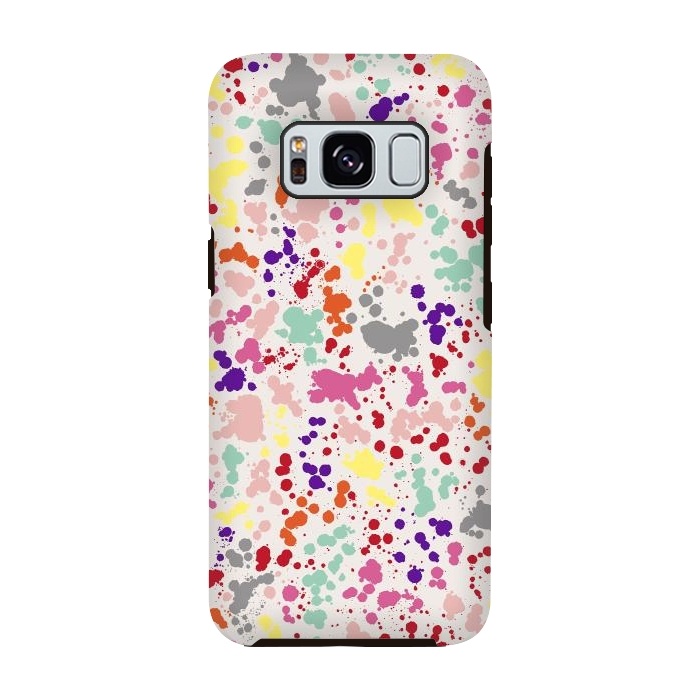 Galaxy S8 StrongFit Color Splatter Drops by Ninola Design