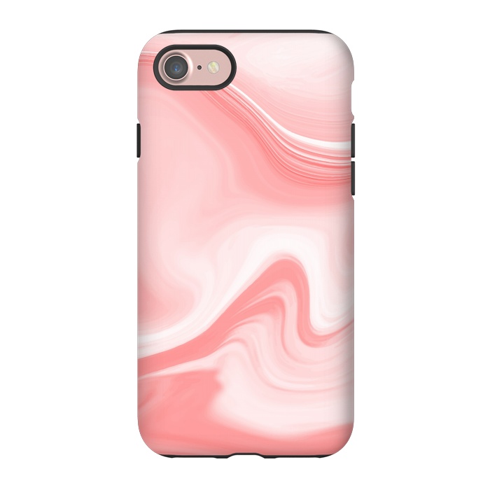 iPhone 7 StrongFit pink marble print by MALLIKA