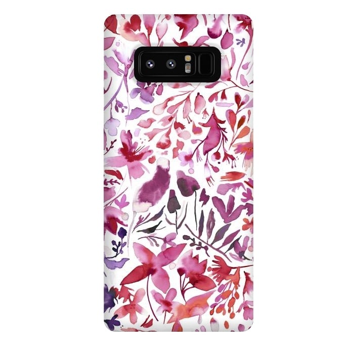 Galaxy Note 8 StrongFit Flower Plants Coral Ivy by Ninola Design