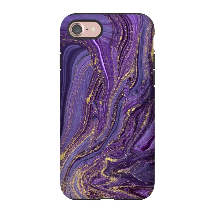 iPhone 7 StrongFit Purple and Gold Marble by ArtsCase