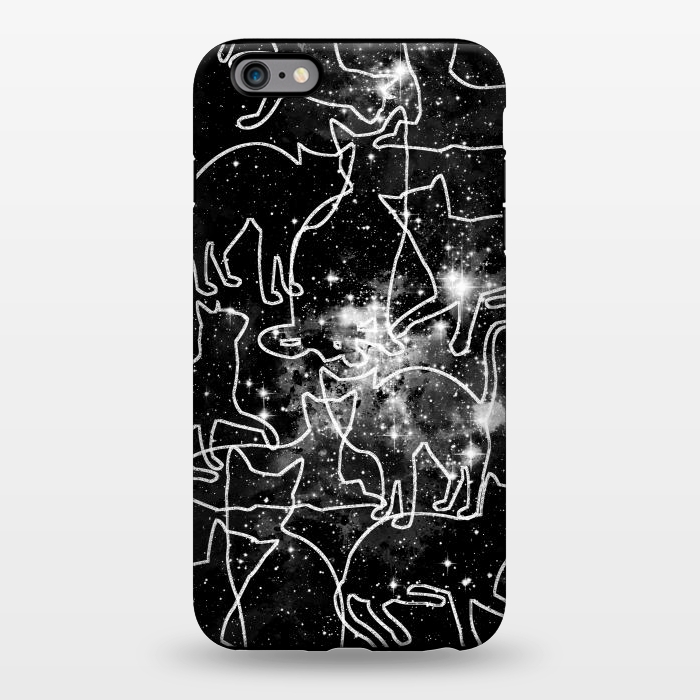 iPhone 6/6s plus StrongFit Cats in space astrology minimal pattern by Oana 