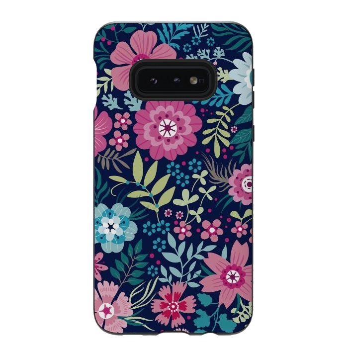 Galaxy S10e StrongFit Romancing Floral Design by ArtsCase