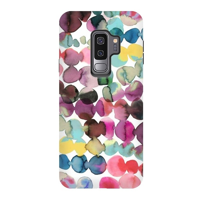 Galaxy S9 plus StrongFit Ink Bleeding Dots by Ninola Design