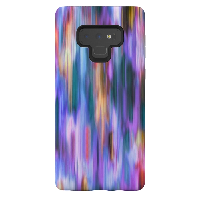 Galaxy Note 9 StrongFit Iridiscent Abstract Lines by Ninola Design