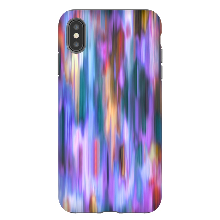 iPhone Xs Max StrongFit Iridiscent Abstract Lines by Ninola Design