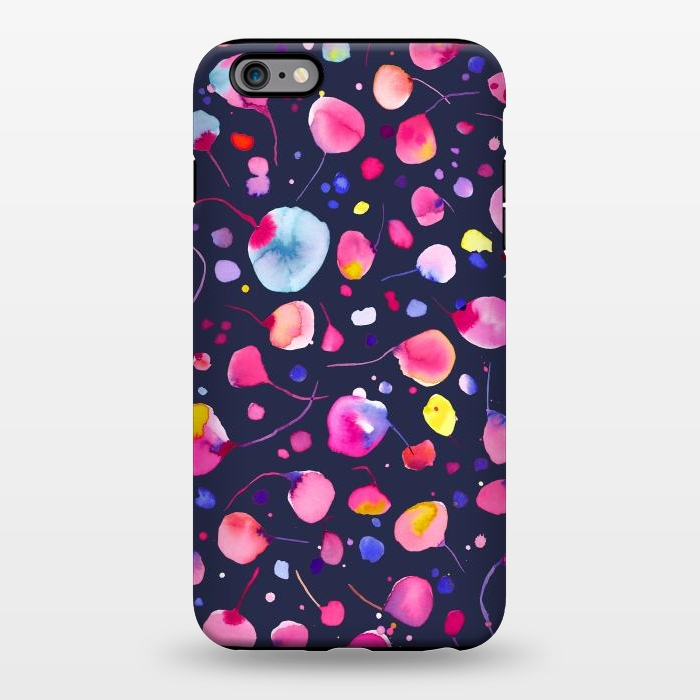 iPhone 6/6s plus StrongFit Flying Seeds Navy by Ninola Design