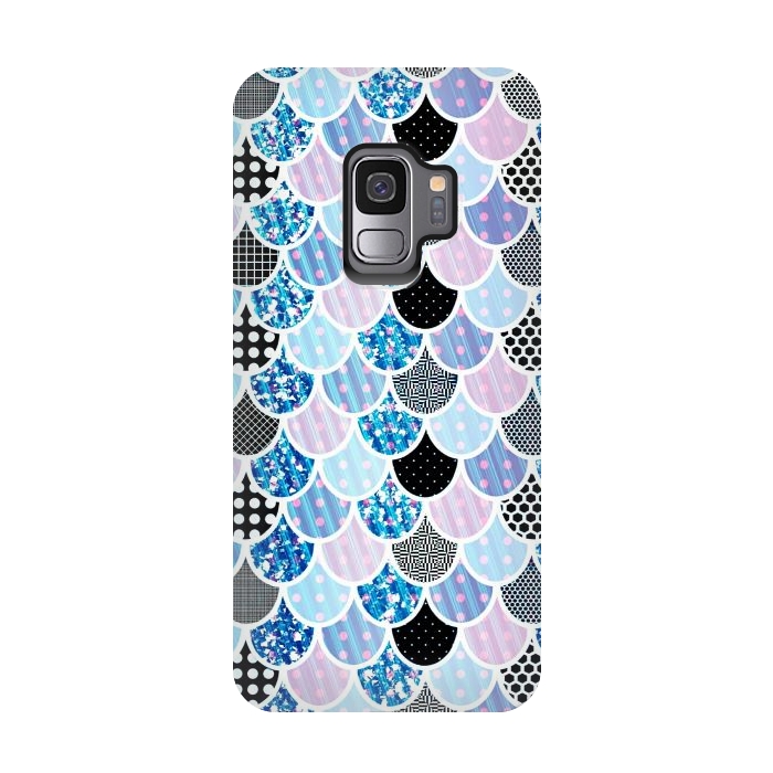 Galaxy S9 StrongFit Blue mermaid by Jms