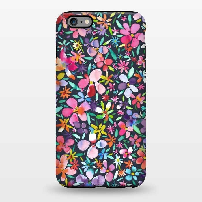 iPhone 6/6s plus StrongFit Multicolored Petals Flowers by Ninola Design