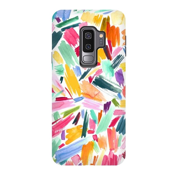 Galaxy S9 plus StrongFit Simple Pleasure Color Scrabbles by Ninola Design